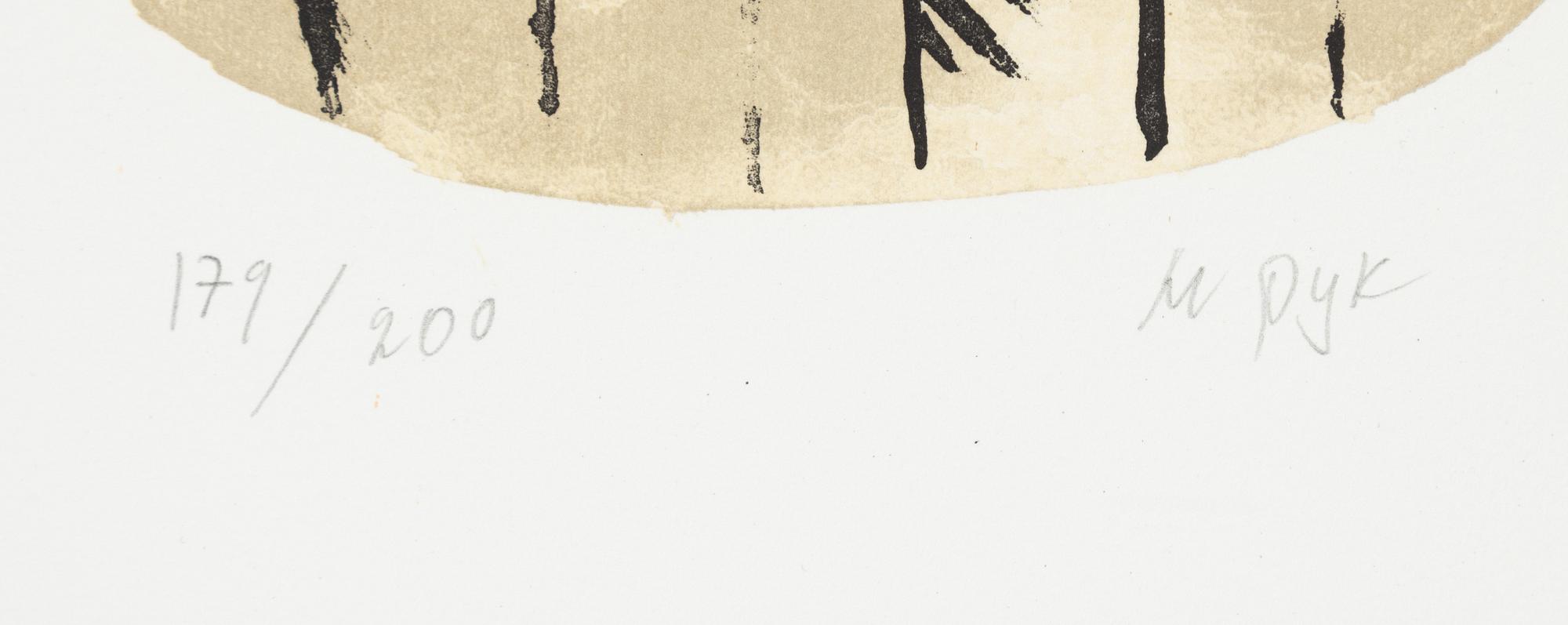 Madeleine Pyk, litografi, signerad och numrerad 172/200.