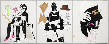Carsten Regild, drawings, 3 pcs.