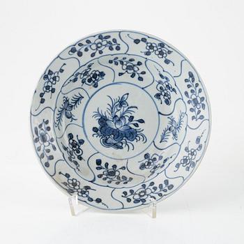 15 pieces of blue and white porcelain, China and Southeast Asia, mostly 18th century.