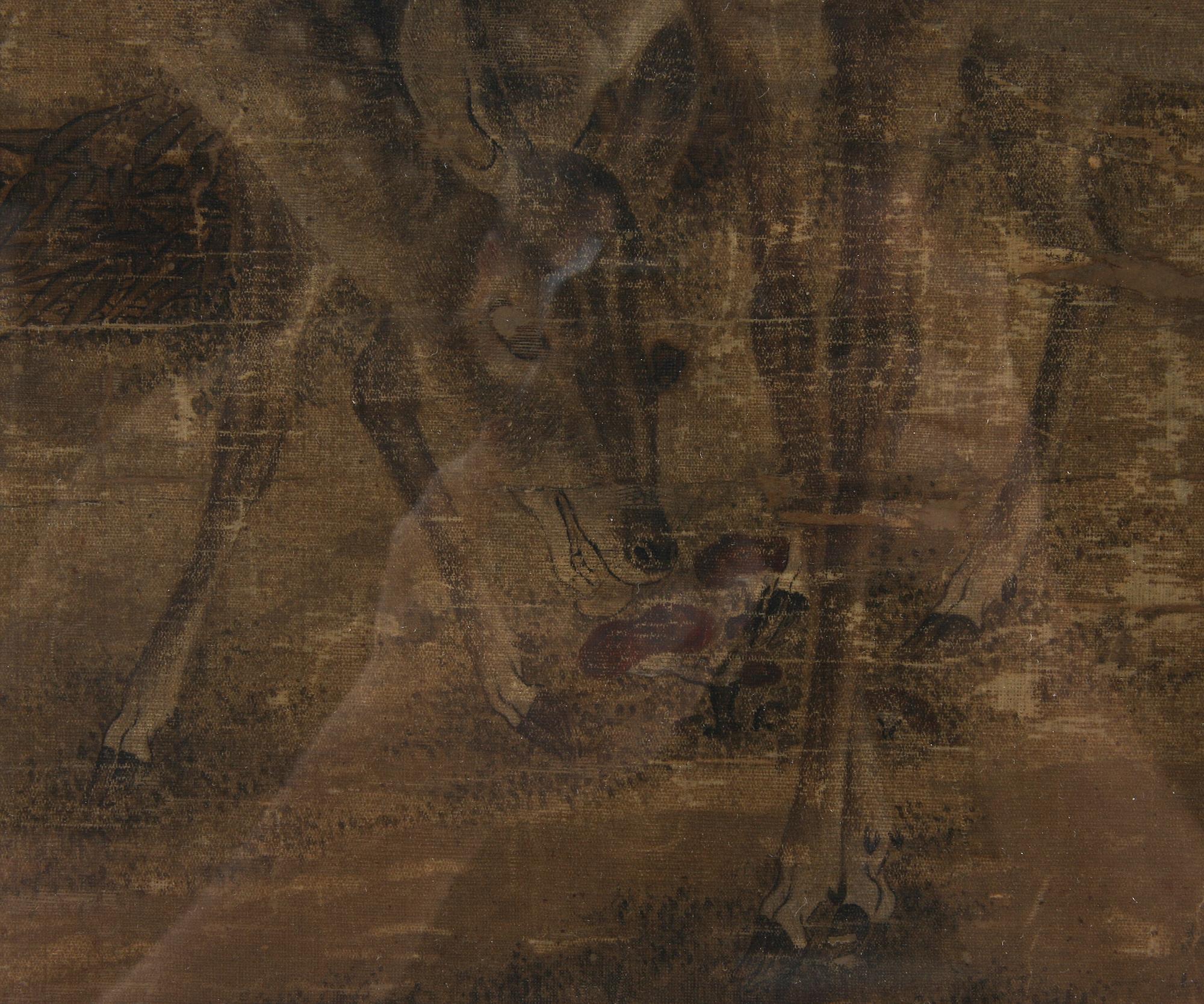 SILKESTAVLA, 1700/1800-tal, Kina.