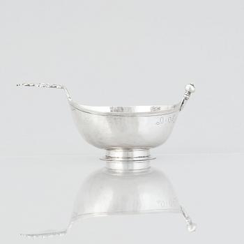 A Swedish 18th century silver brandy-bowl.