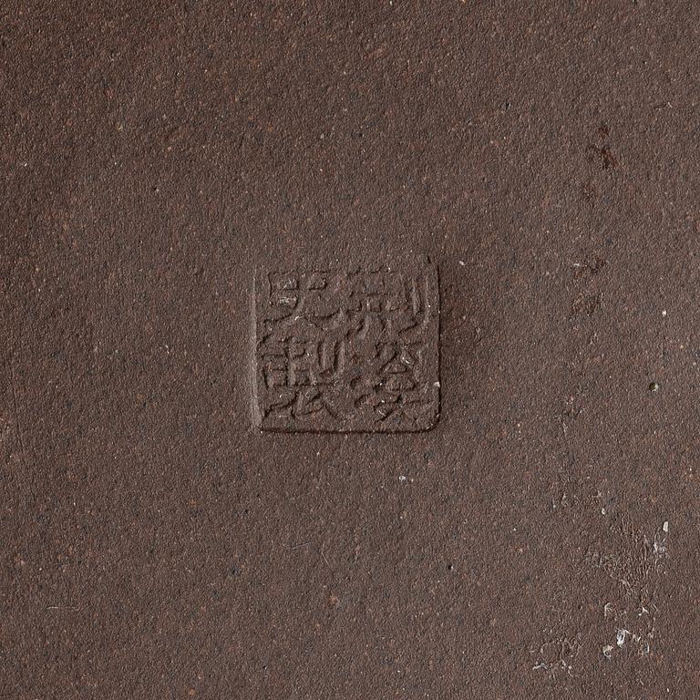 A group of four Chinese yixing teapots, 1970/80s.