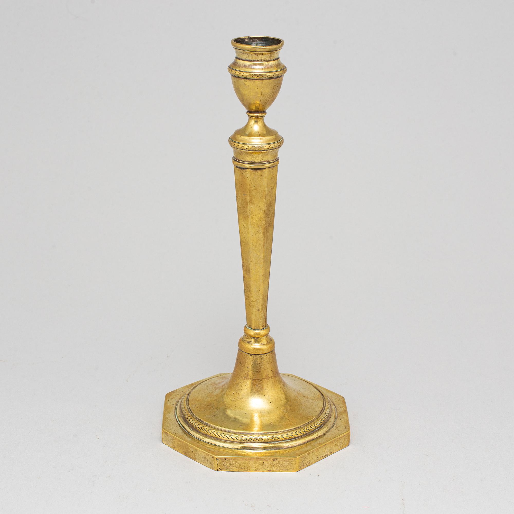 LJUSSTAKE, brons, 1700-talets slut.