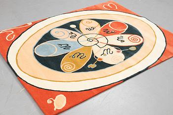 Hilma af Klint, a carpet, "Group VI, no 15, Series WUS, Seven Pointed Star", 11/30, hand tufted, ca 221 x 168 cm.