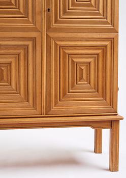 Oscar Nilsson, attributed to, a Swedish Modern oak cabinet, 1940s.