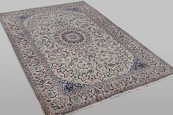 Matta, Nain, part silk, 6 Laa, ca 285 x 204 cm.