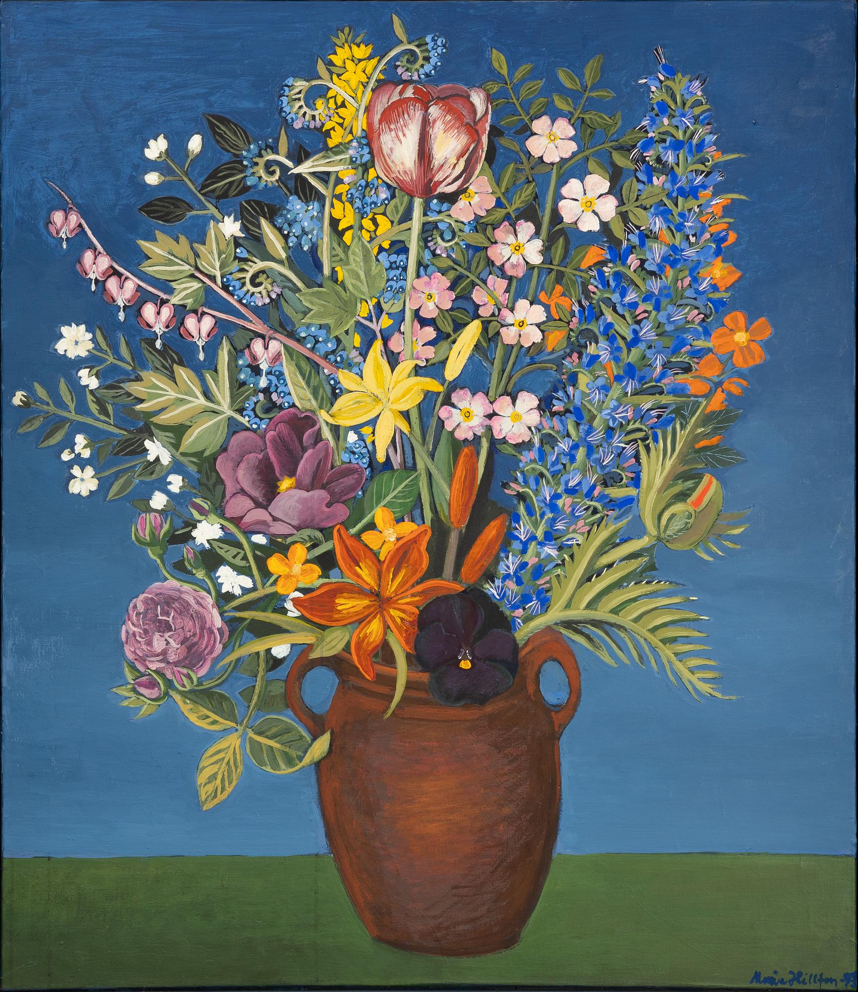 Maria Hillfon, Still life with flowers.