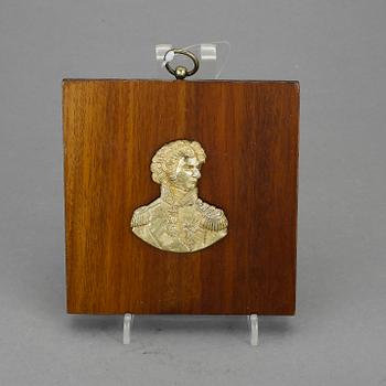 MEDALJONG, brons, Karl XIV Johan, sannolikt 1800-talets första hälft.