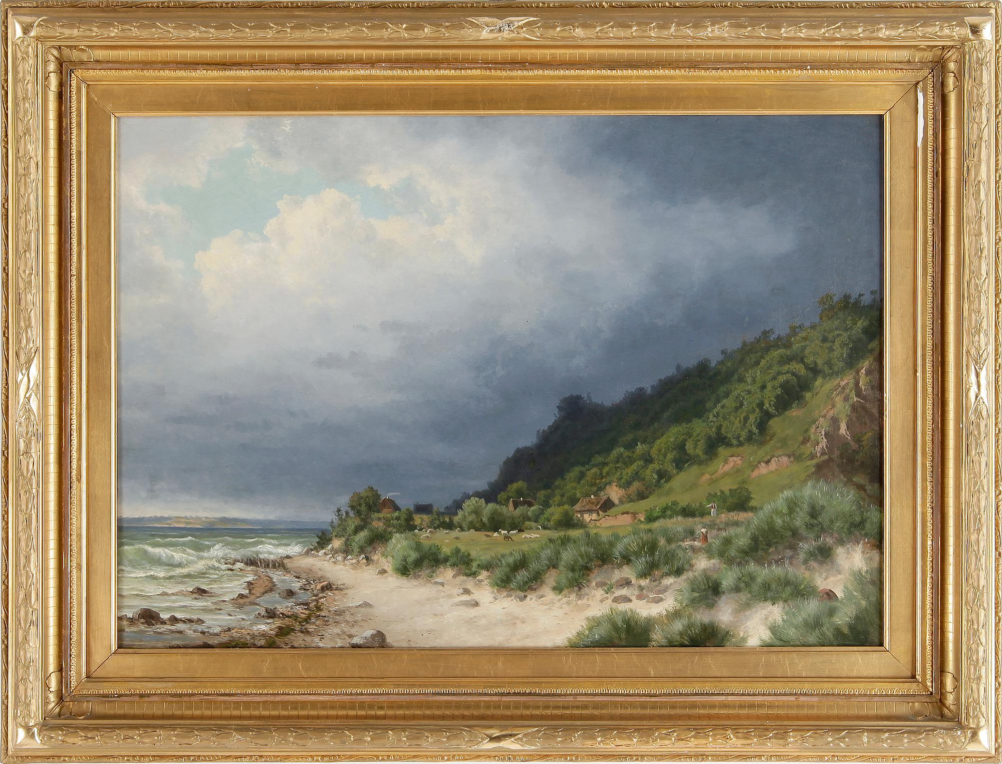 OKÄND KONSTNÄR, olja på duk, ej signerad, 1800-tal.