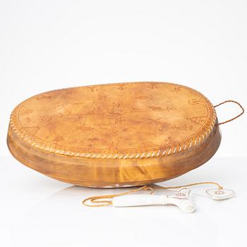 Anders Sunna, Drum, Goavddis, signed and dated year 2000.