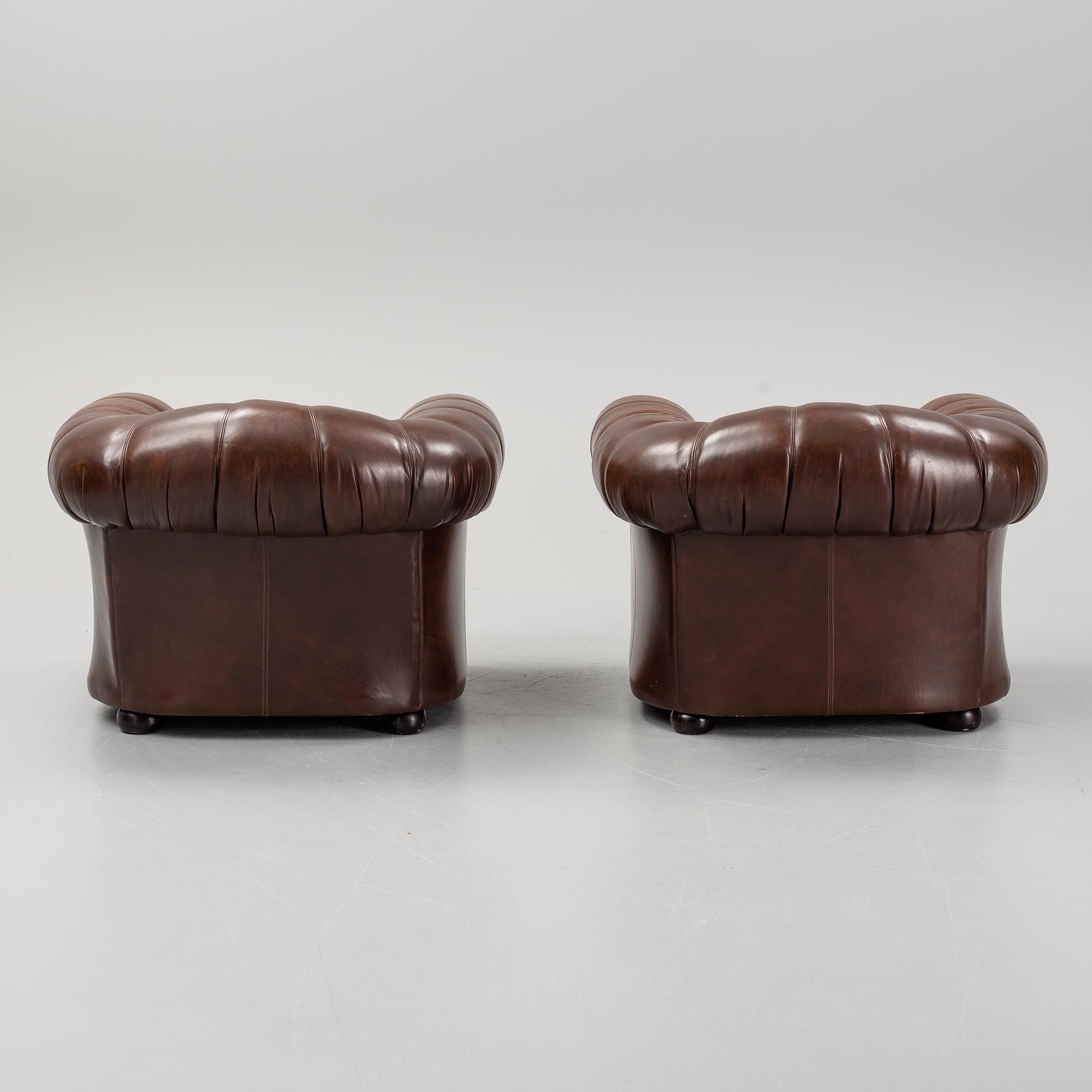 A pair of armchairs, England, Salvale Designs Limited. late 20th century.