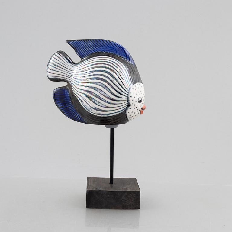 Lisa Larson, figurin, stengods, ur serien "Ocean", K-Studion, Gustavsberg.