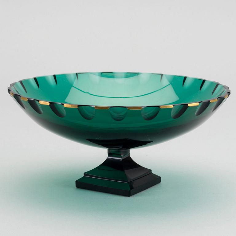 ELIS BERGH, skål på fot, Kosta, 1920-30-tal.