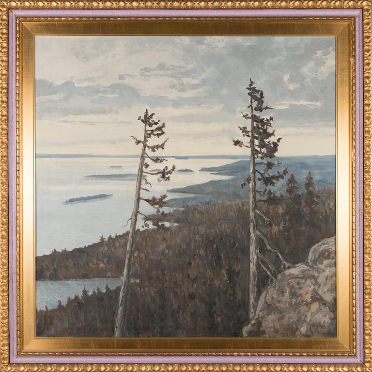 Nils Wikberg, olja på duk, signerad och daterad 1936.