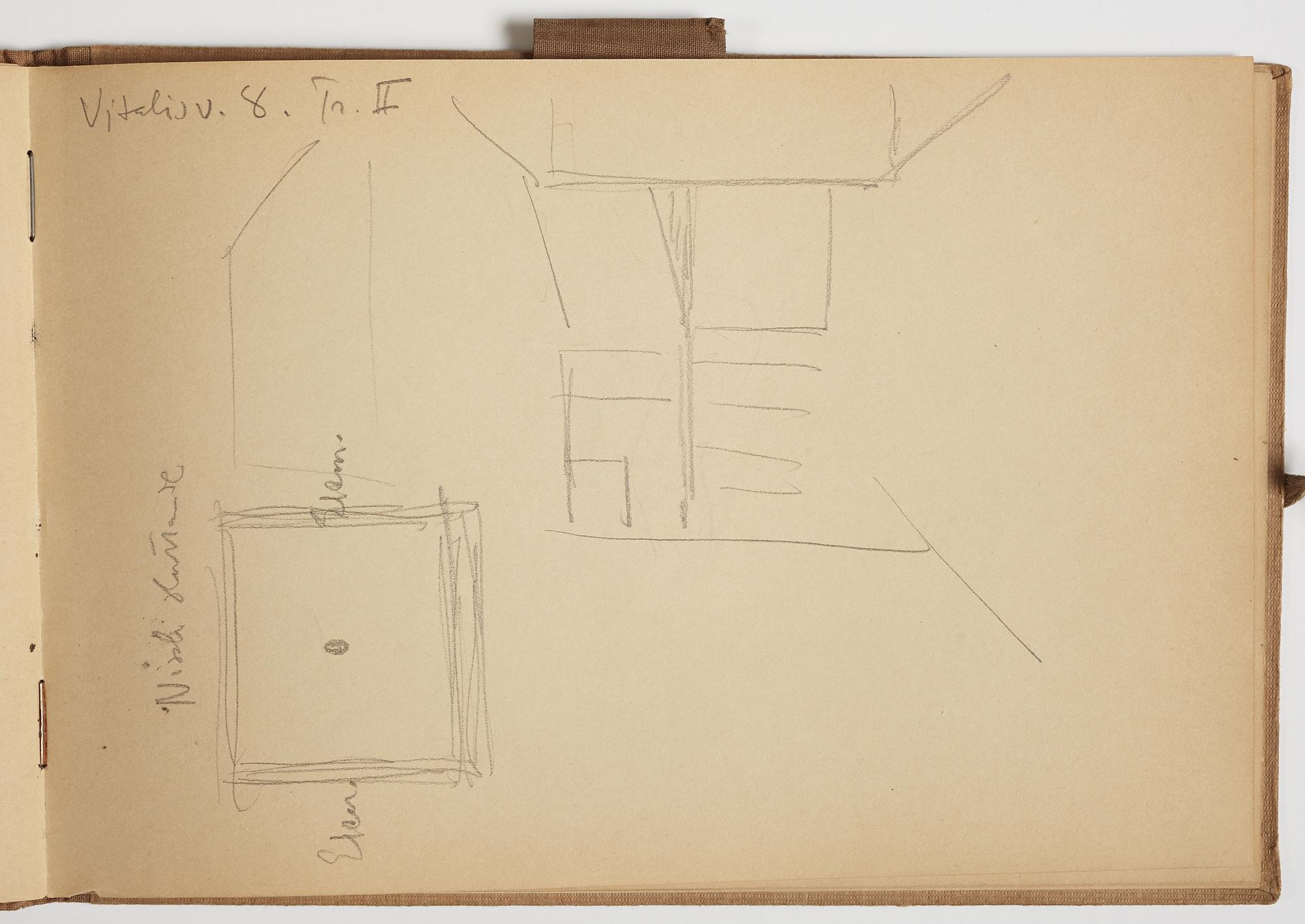 GÖSTA ADRIAN-NILSSON, sketchpad, 1920/30's, by the artist's own hand inscribed GAN with indian ink on the cover.