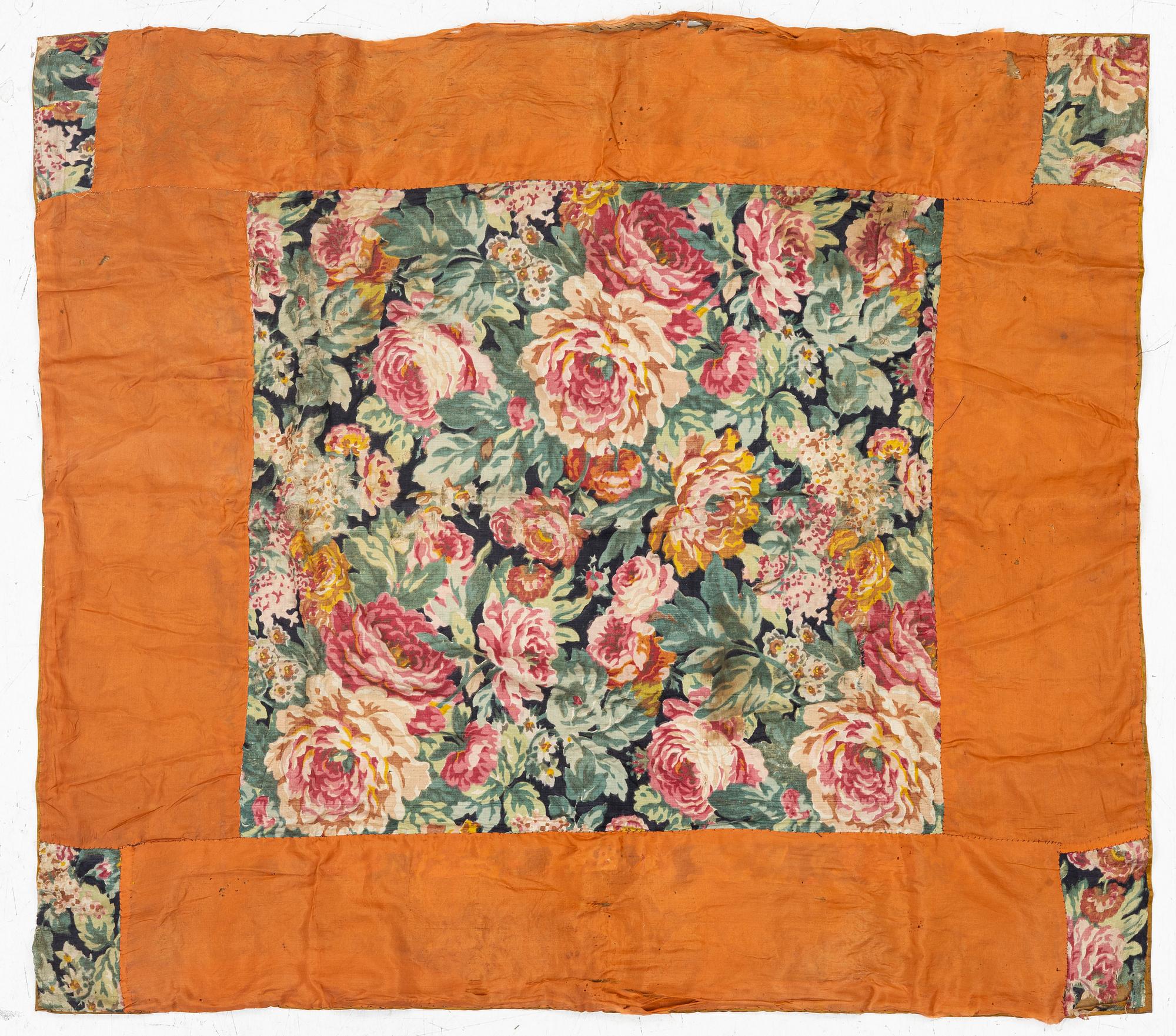 Broderi,  siden och metall, Osmanska riket, 1800-talets ca 120 x 100 cm.