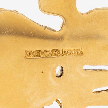 Björn Weckström, necklace 18K gold, with tourmaline sticks "The Flowering Wall", Lapponia 1974.