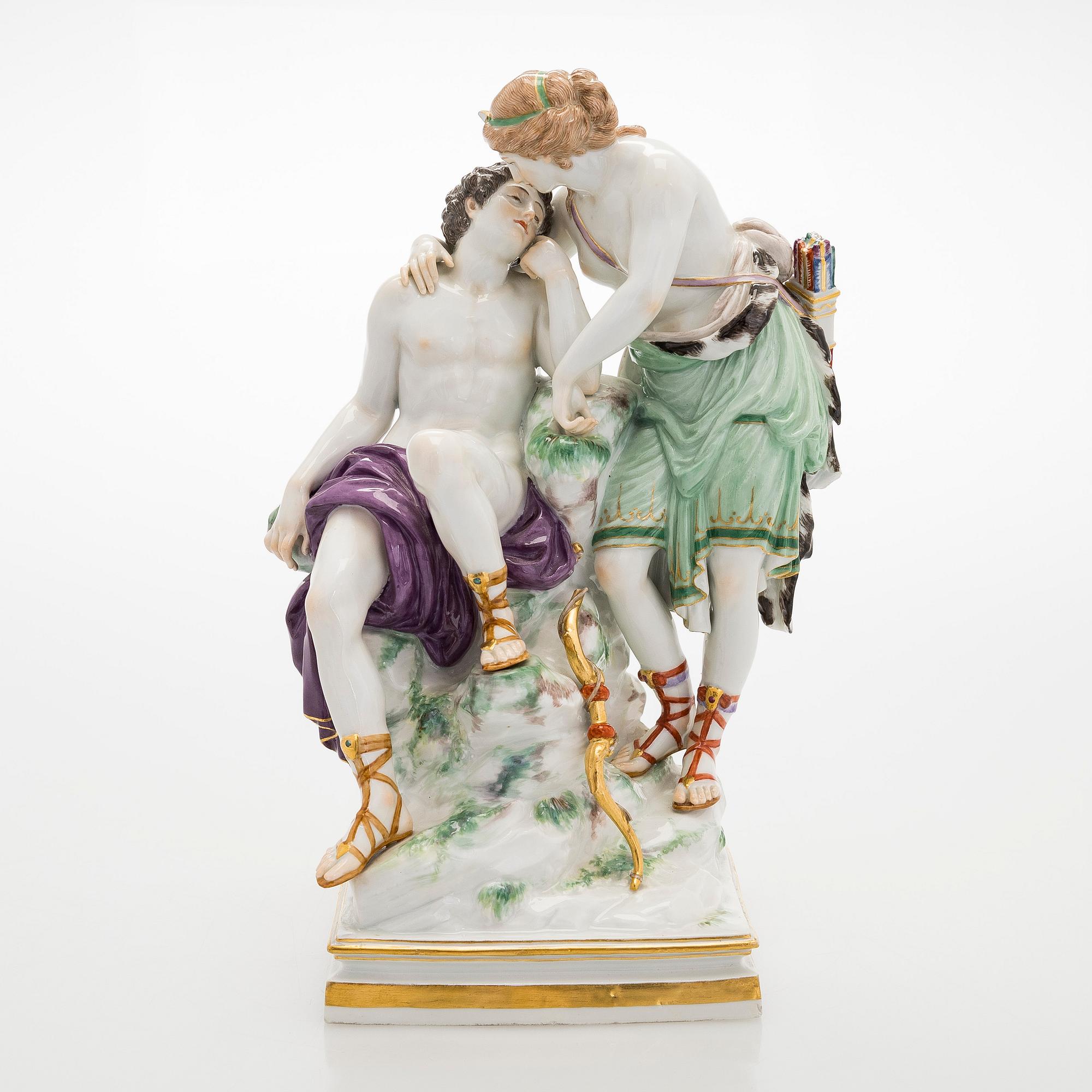 A porcelain figure group, probably Meissen, early 1900s.