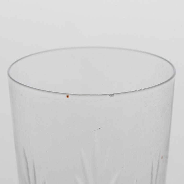 An 'Yrjö' crystal glassware set, 58 pieces, Riihimäen Lasi, Finland, latter half of the 20th century.