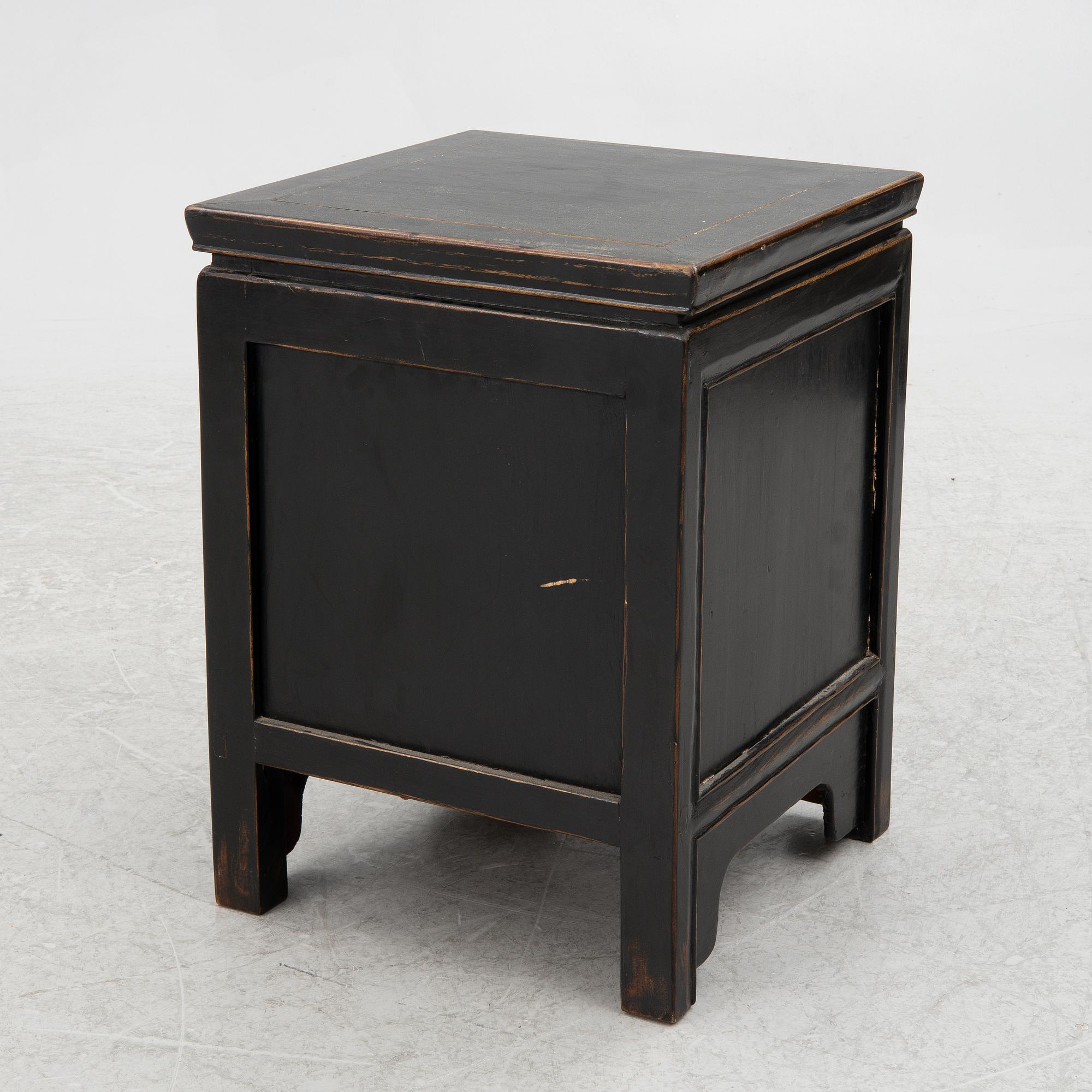 A hardwood side table/bedside table, China, 20th century.