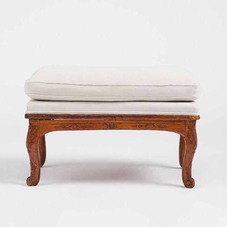 A French Régence stool, early 18th century.