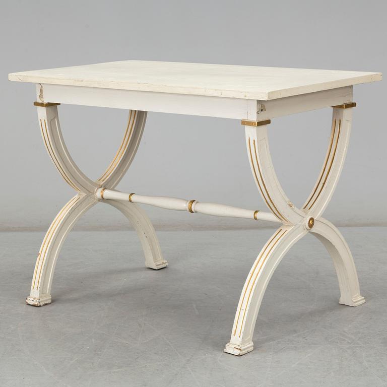 A late gustavian style table, late 19th century.