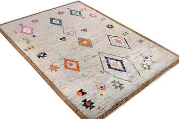 A Moroccan rug, c. 229 x 169 cm.