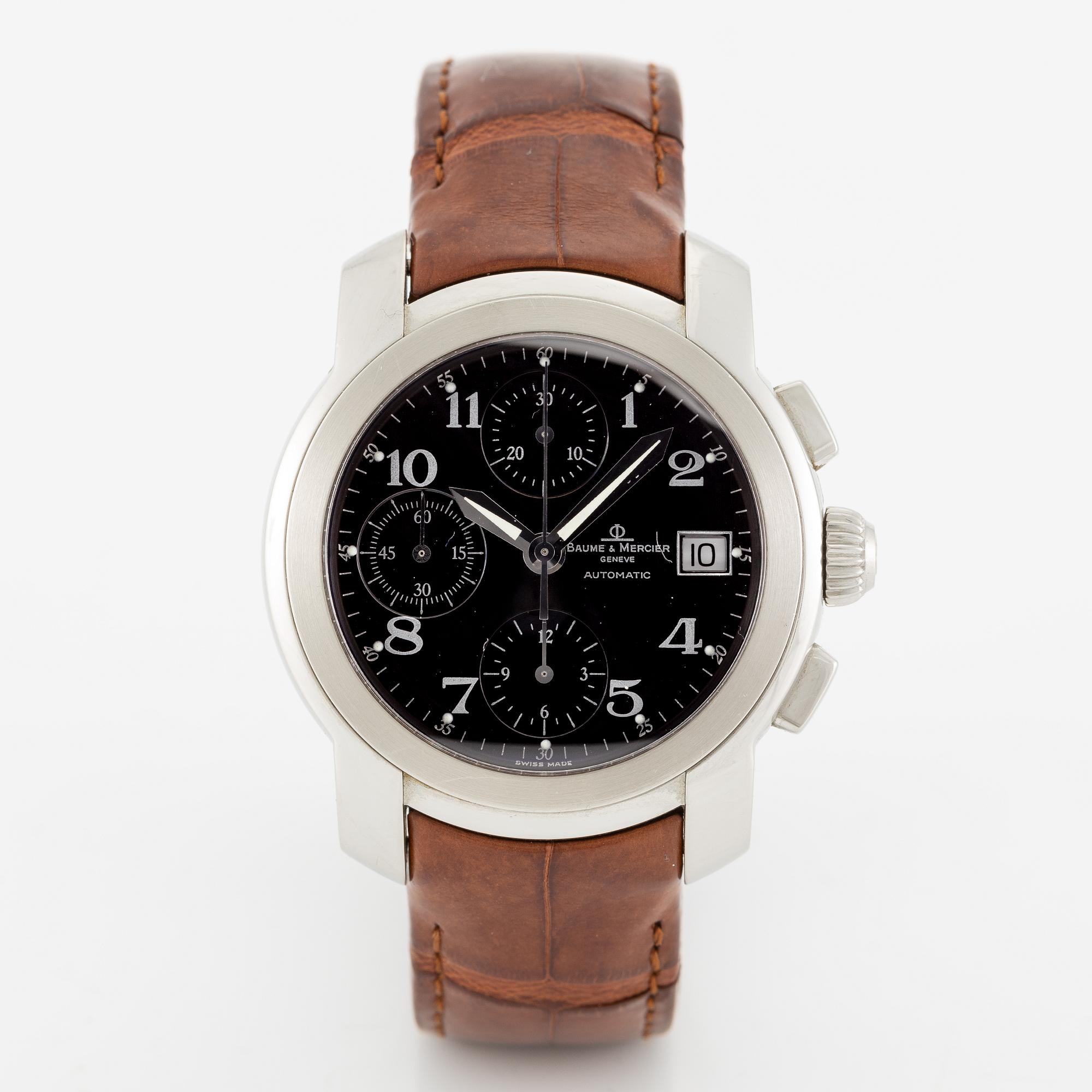 Baume & Mercier, Capeland, chronograph, wristwatch, 39 mm.