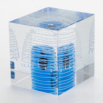 Oiva Toikka, vuosikuutio, signeerattu Oiva Toikka, Nuutajärvi 1993, numeroitu 452/2000.