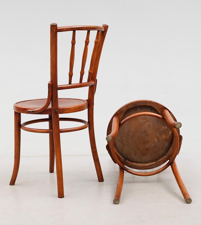 STOLAR, 4 st, Thonet, omkring år 1900.
