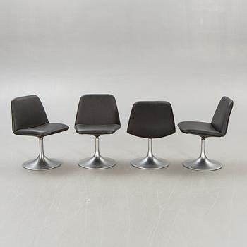 Börje Johansson, stolar, 4 st "Vinga" Johanson Design, Markaryd, 1900-talets andra hälft.