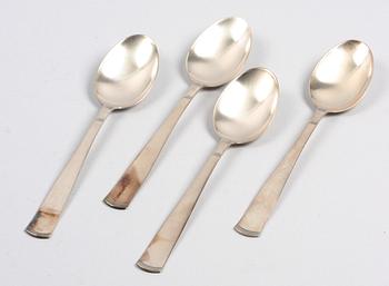 BESTICKSERVISDELAR, 15 st, silver, GAB, 1900-talets andra hälft.