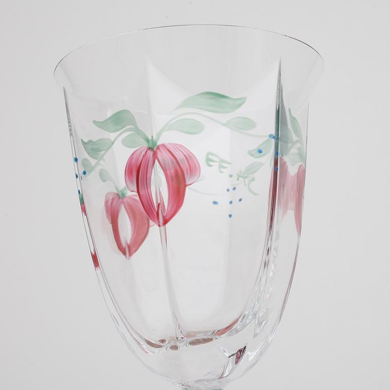 GLASSERVIS, 14 delar, "Maja", Eva Englund, Orrefors.