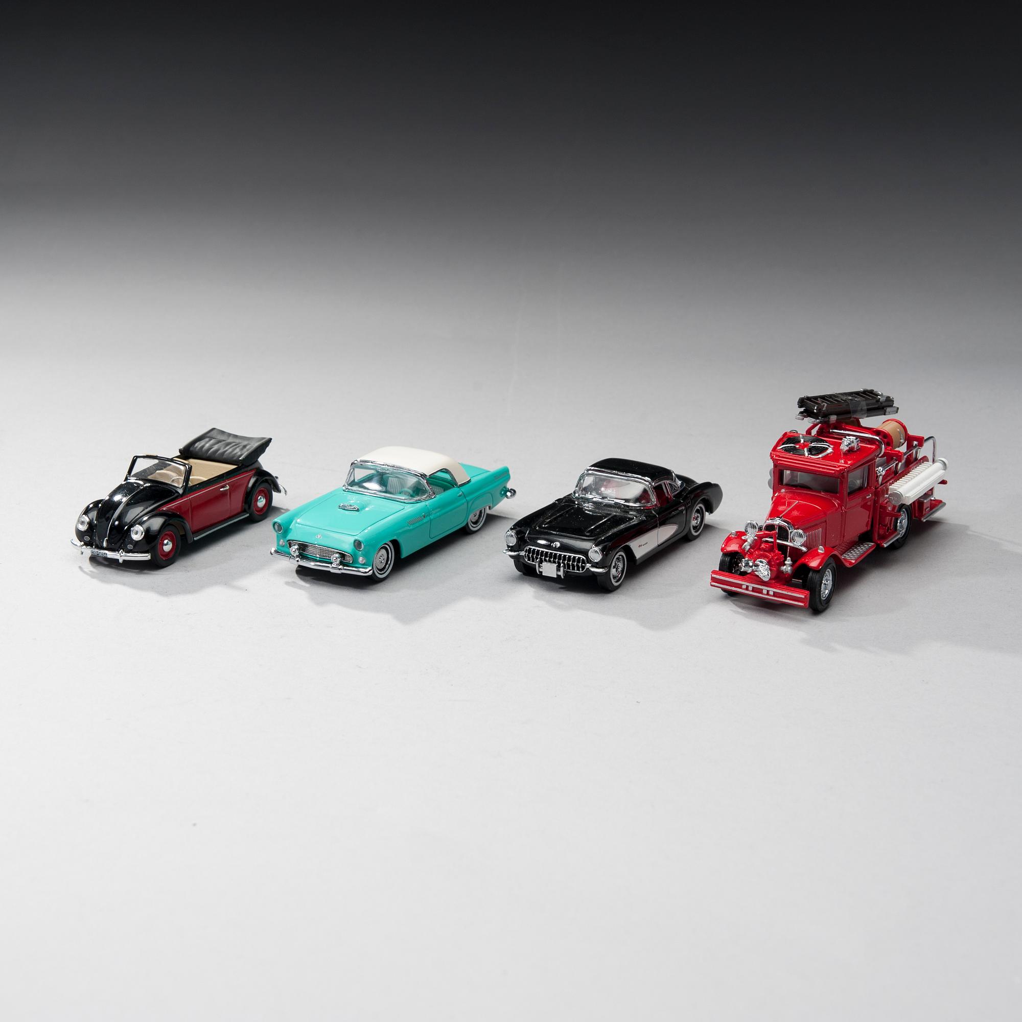 MODELLBILAR, 4 st, Matchbox, 1990-tal.