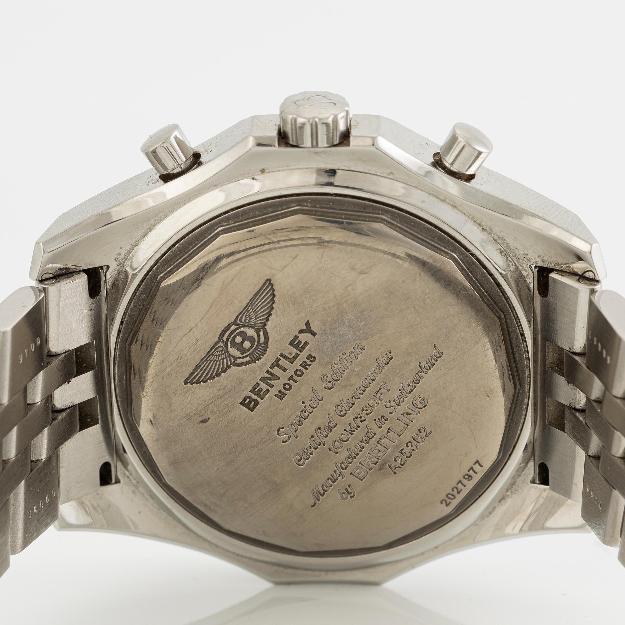 Breitling, Bentley Motors, wristwatch, chronograph, 48.7 mm.