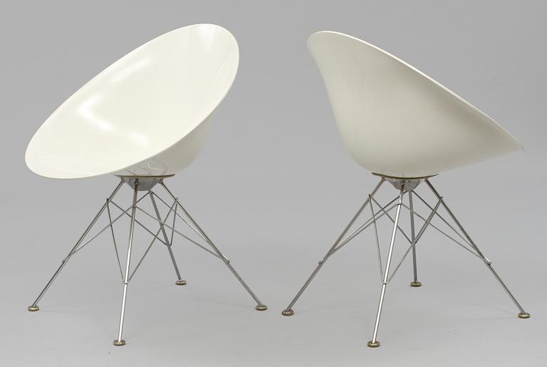 STOLAR, ett par, "Eros", Philippe Starck för Kartell, Italien, 1900/2000-tal.