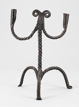 LJUSSTAKE, smidesjärn, södra Sverige, 1700-/1800-tal.