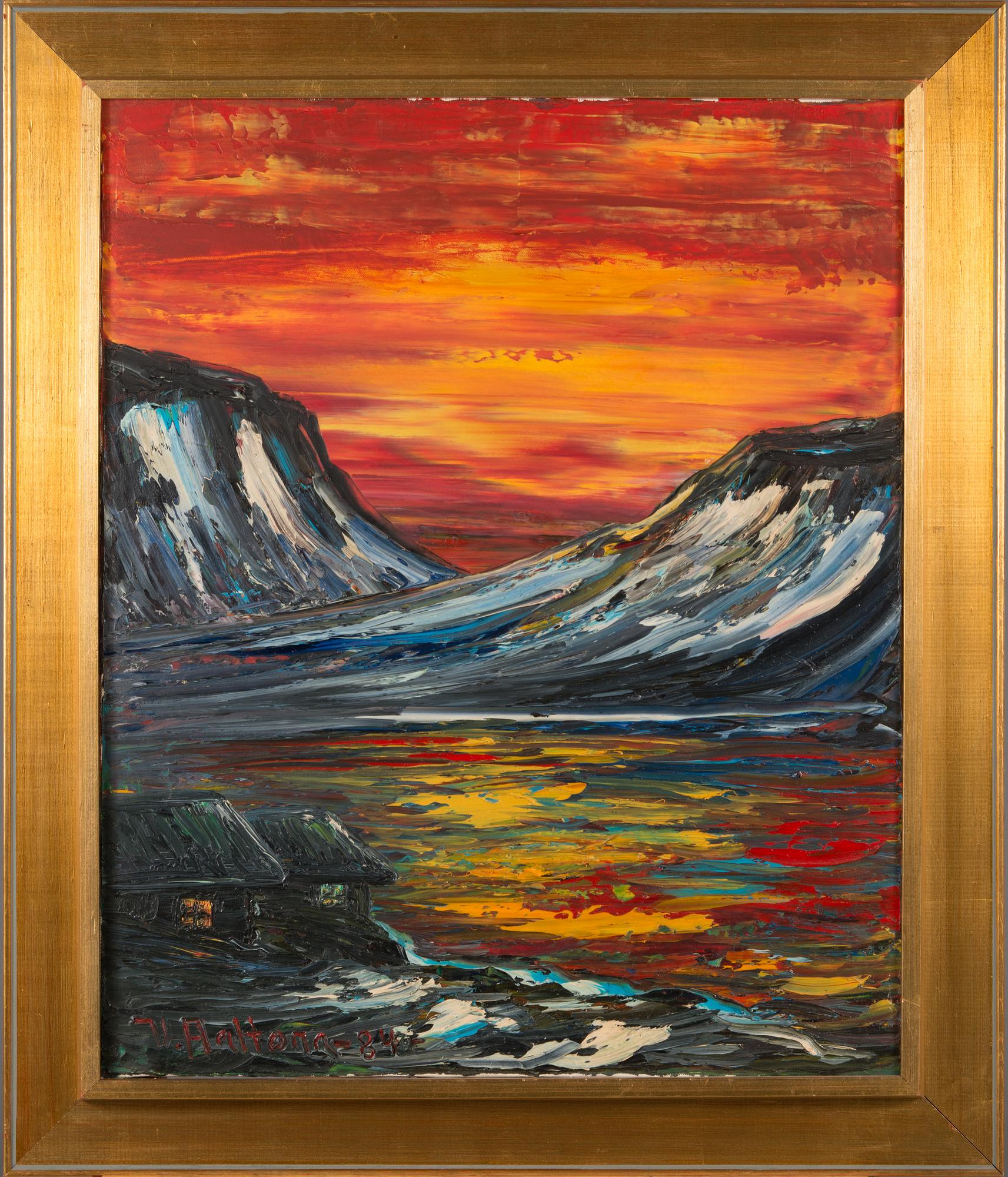 VEIKKO AALTONA, oil on canvas, signed and dated -84.