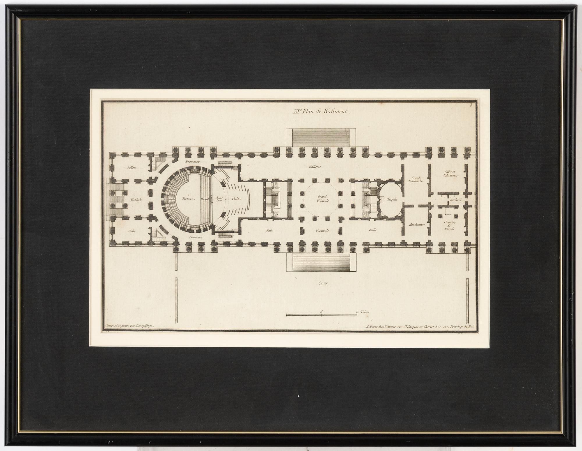 Jean-François de Neufforge, kopparstick, 8 st.