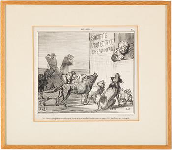 A set of four lithograph by HONORÉ DAUMIER.