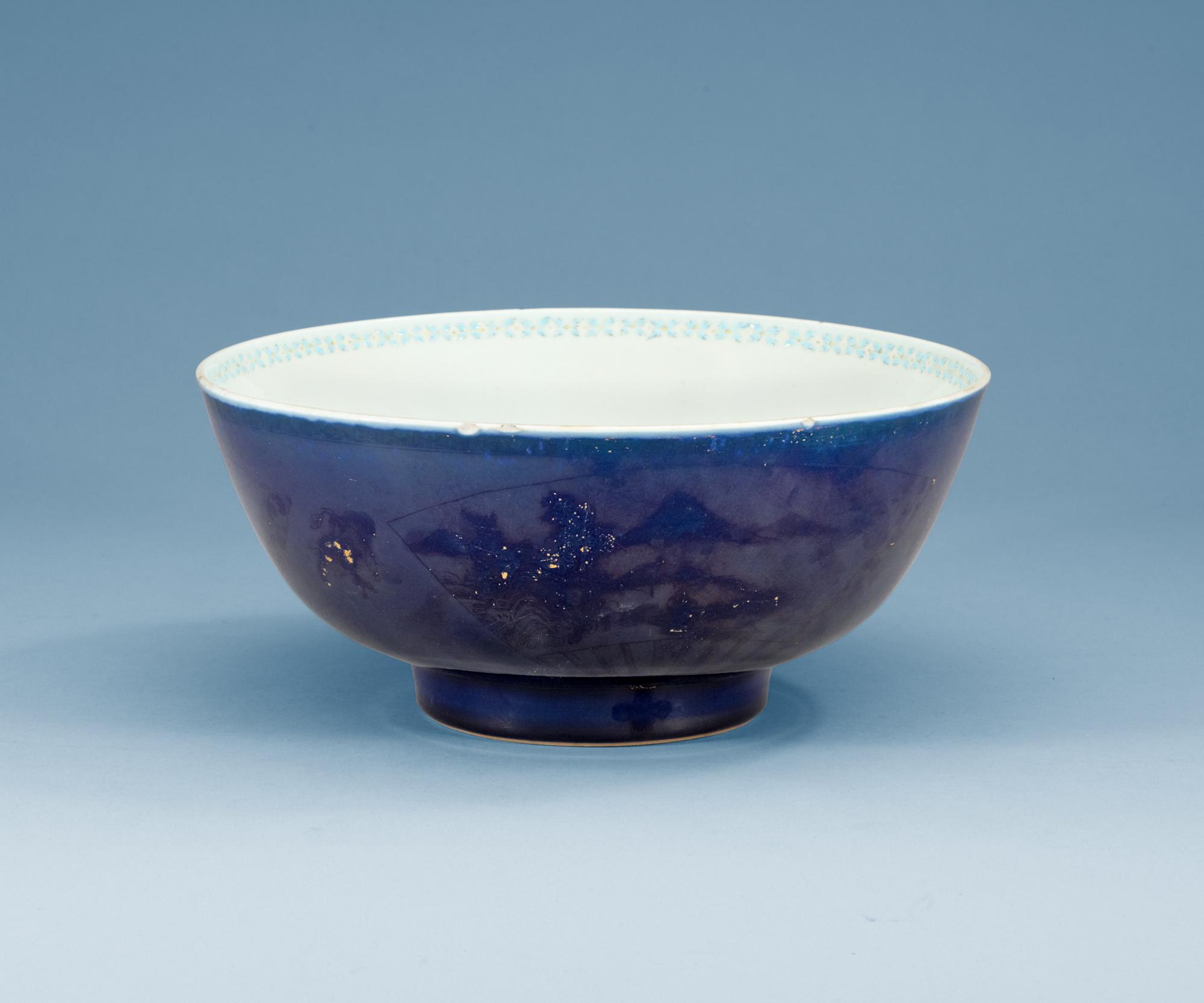 BÅLSKÅL, porslin. Qing dynastin, Qianlong (1736-95).
