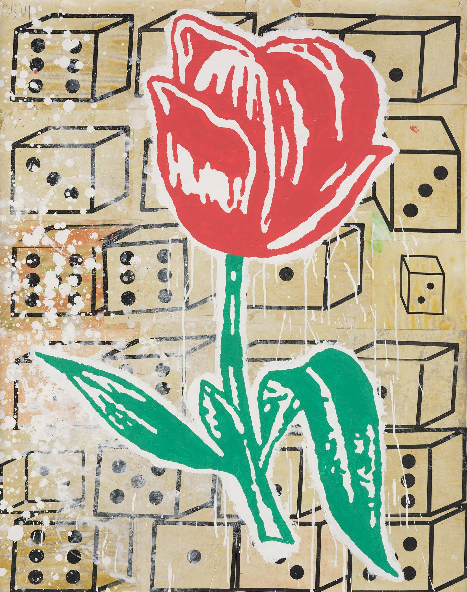 Donald Baechler, Untitled (Flower).