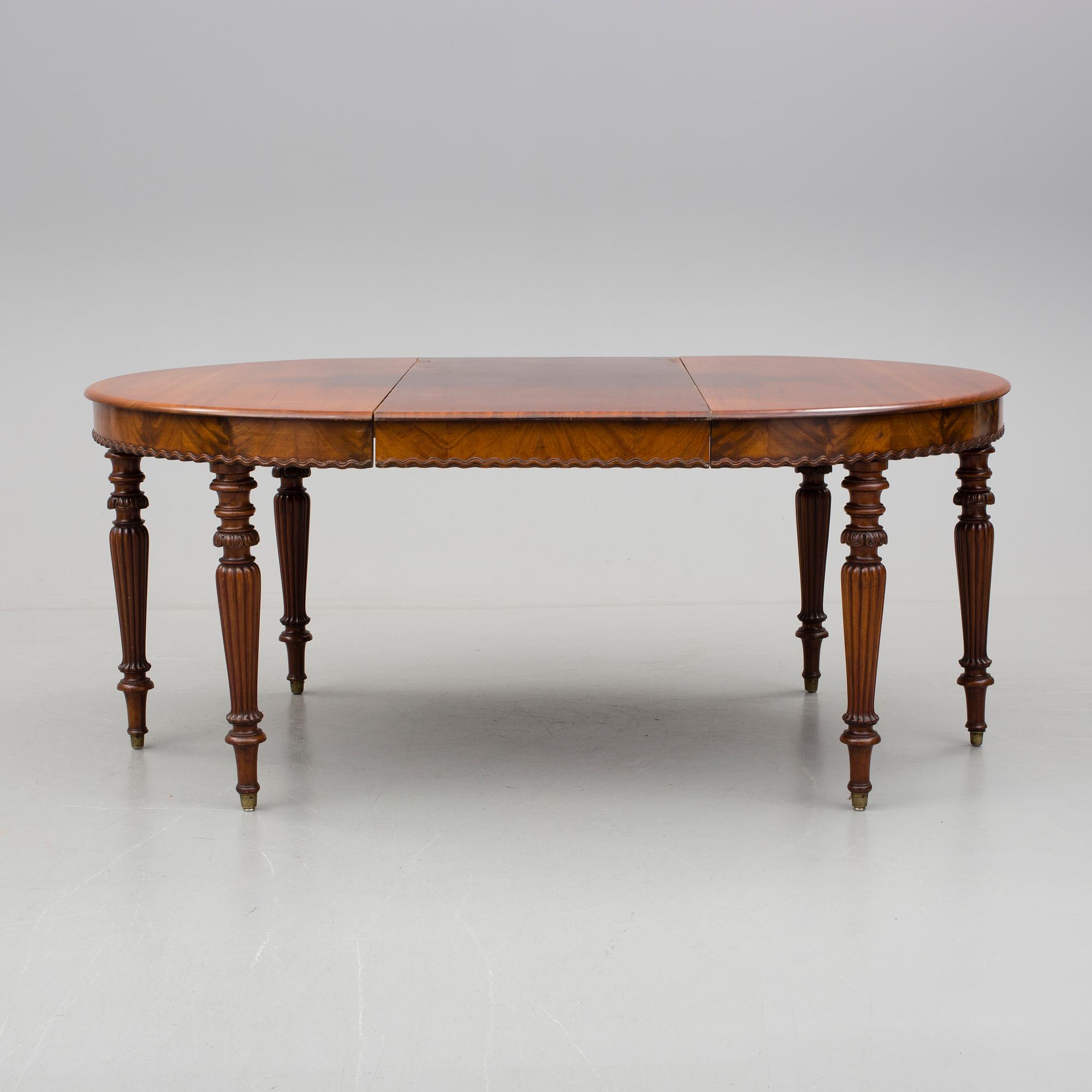 MATBORD, nyrokoko, 1800-talets slut.