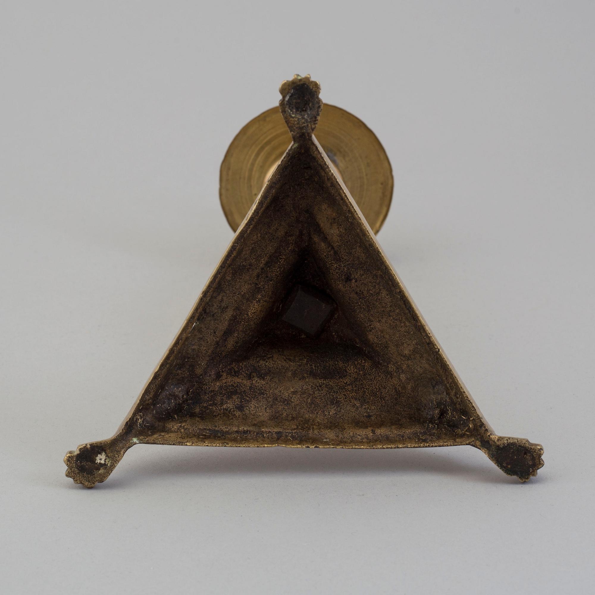 LJUSSTAKE, brons, 1600-tal.