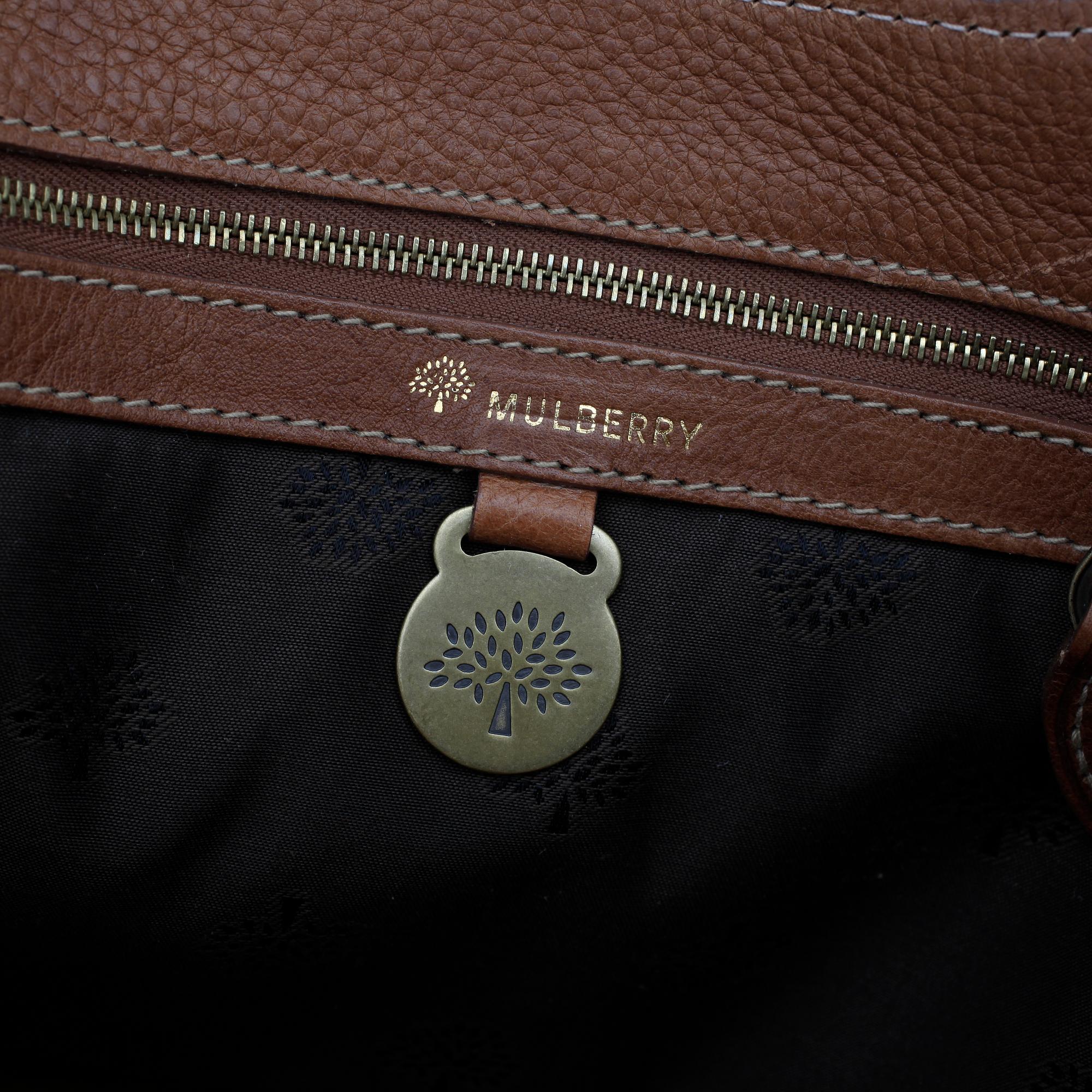 MULBERRY, a brown leather "Annie" handbag.