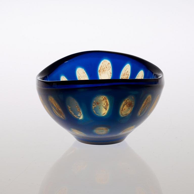 A Sven Palmqvist 'Ravenna' glass bowl, Orrefors 1963.