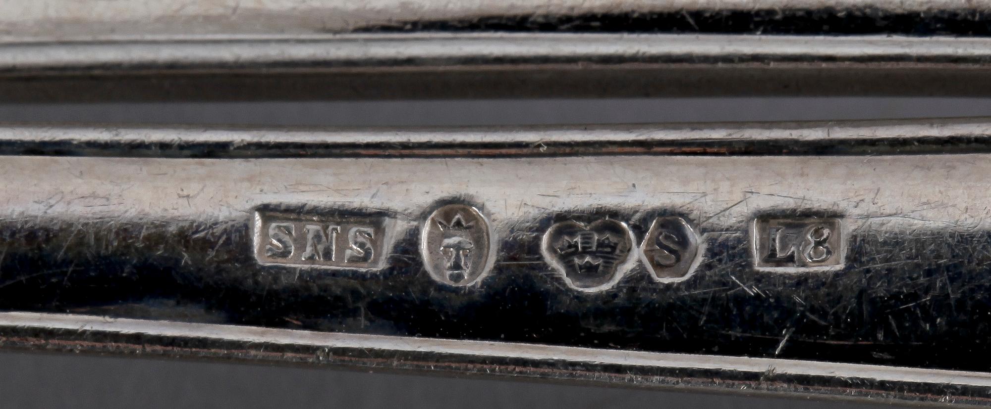 PARTI BESTICK, 34 delar, silver, mest Sverige och 1900-tal. Totalvikt ca 1000 gram.