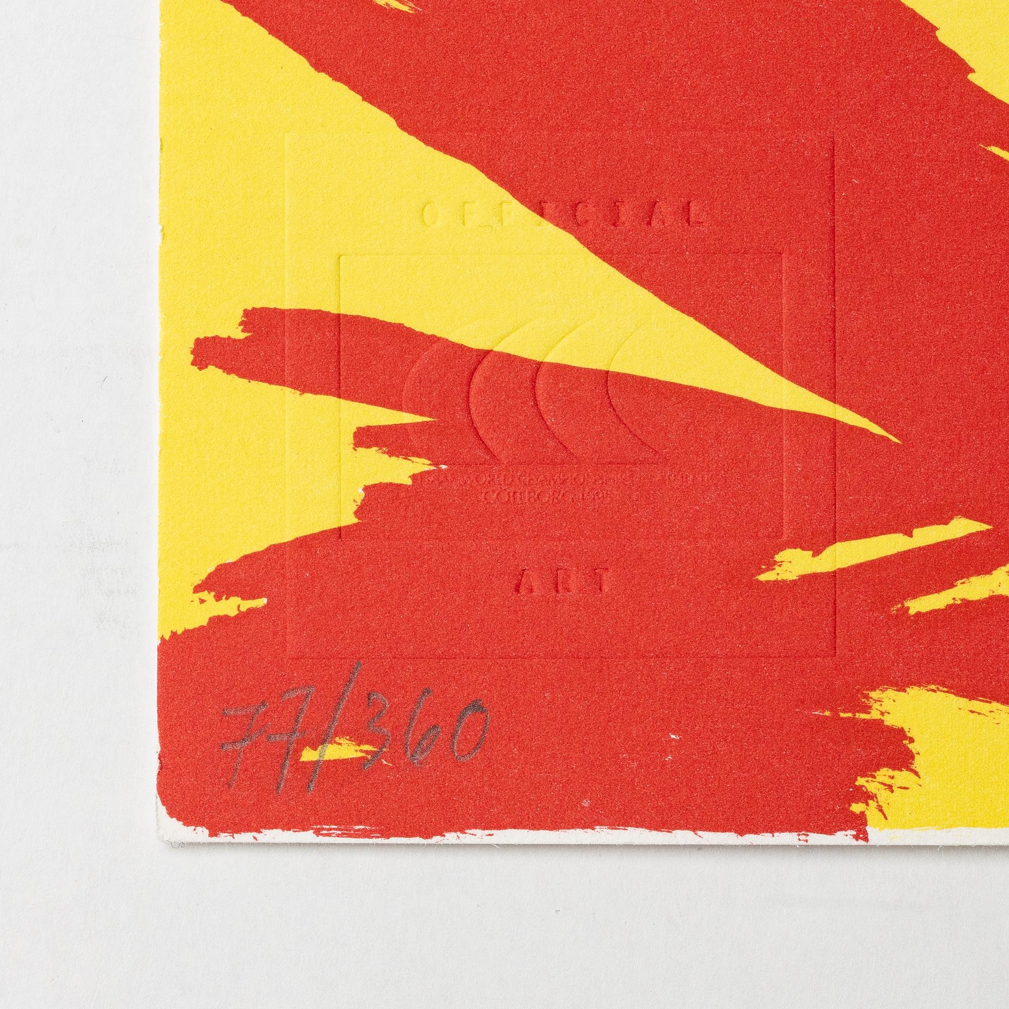 Mapp, 4 litografier,"5Th IAAF World Championships in Athletics Götebog 1995".