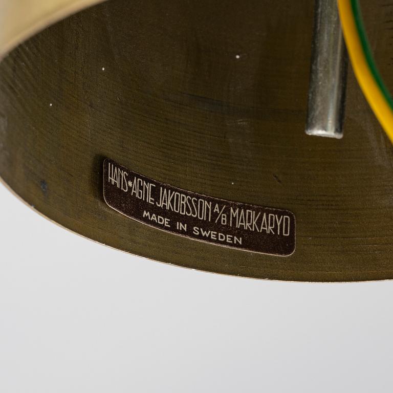 Hans-Agne Jakobsson, Ceiling lamps, a pair, 1960s/70s.