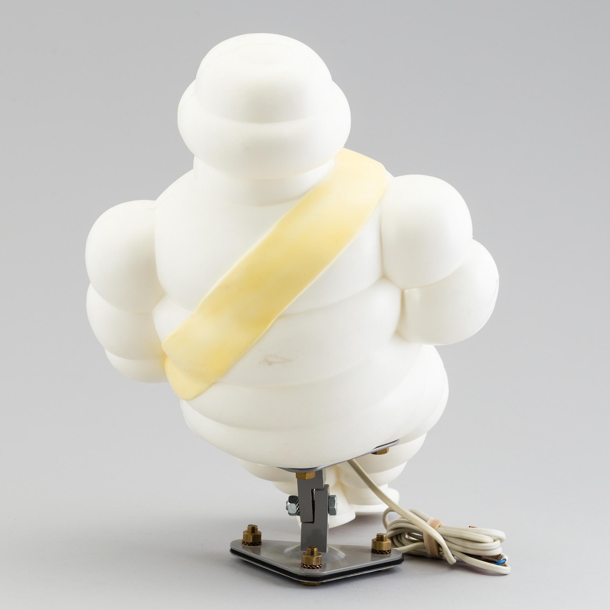 A 1986 plastic  Michelin Man Lamp.